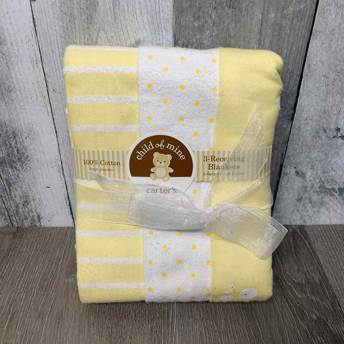 Child of Mine Yellow/White Bedding Size Blanket