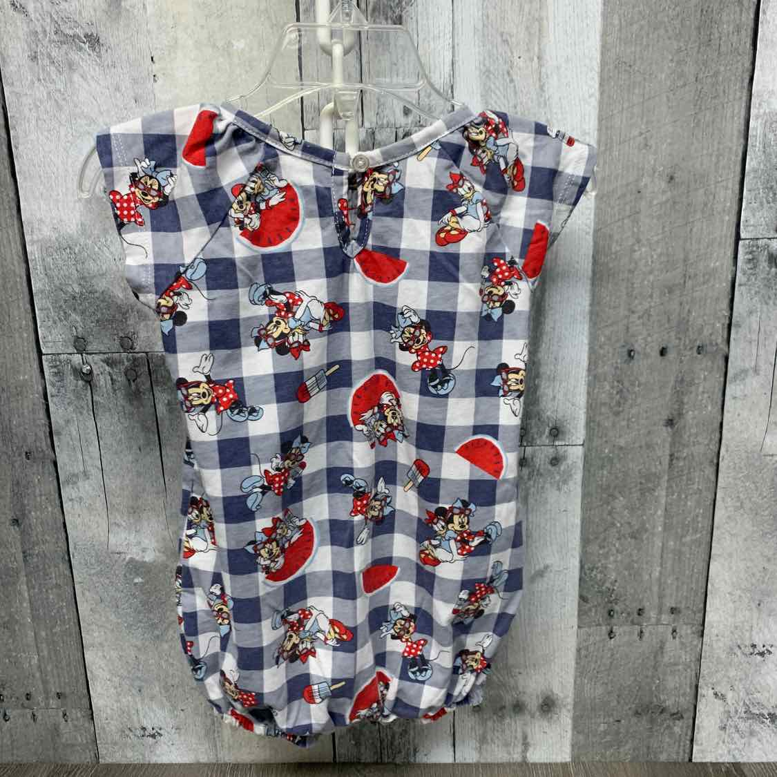 Size 12 Months Navy/Red Disney Romper