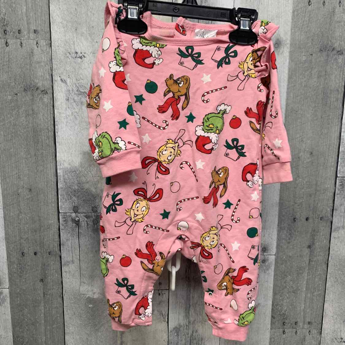Size 3-6 Months Pink Print Dr Seuss Romper