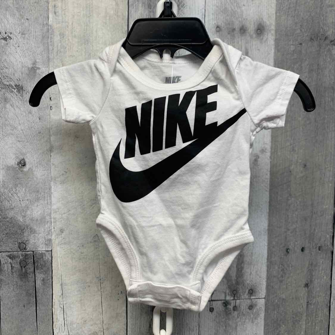 Size Newborn White Graphic Sport Brand Bodysuit