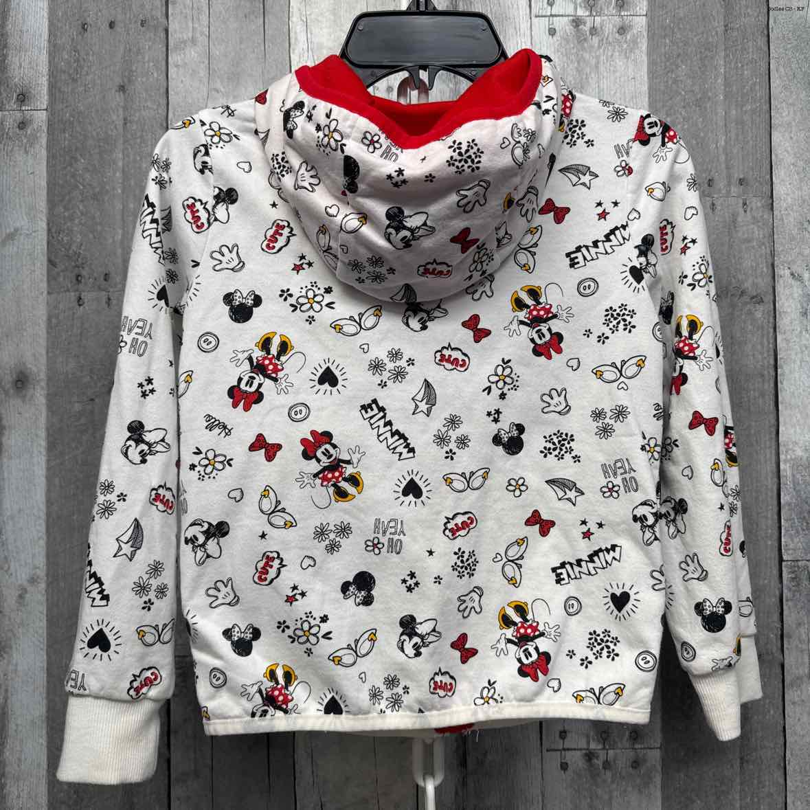 Size 5/6 White/Red Disney Collection Light Jacket