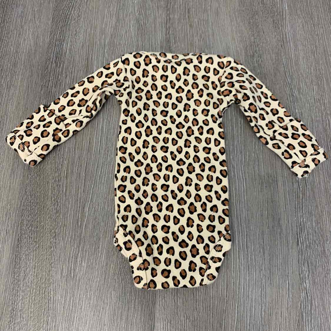 Size Preemie Tan Print B Brand Bodysuit
