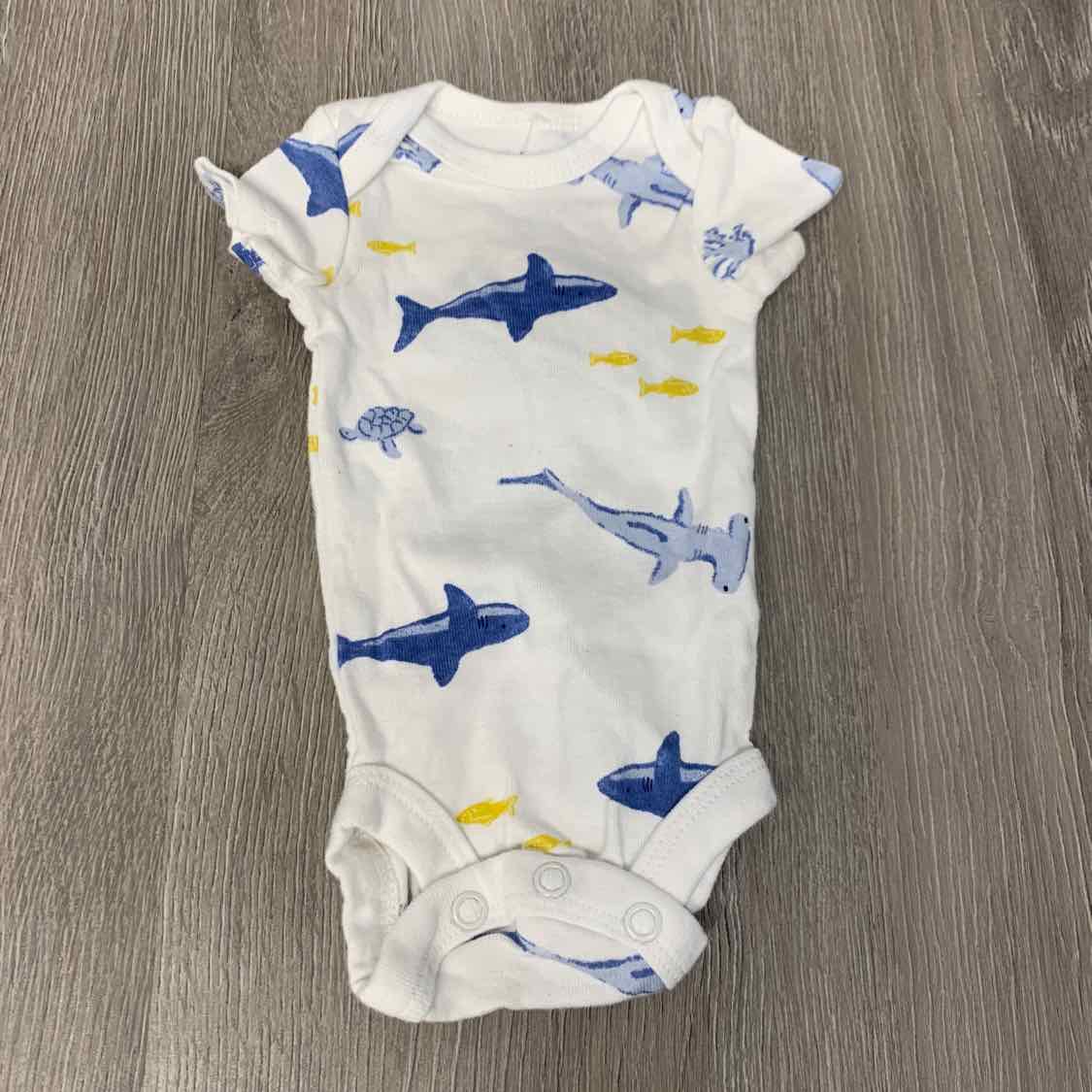 Size Preemie White Print Child of Mine Bodysuit