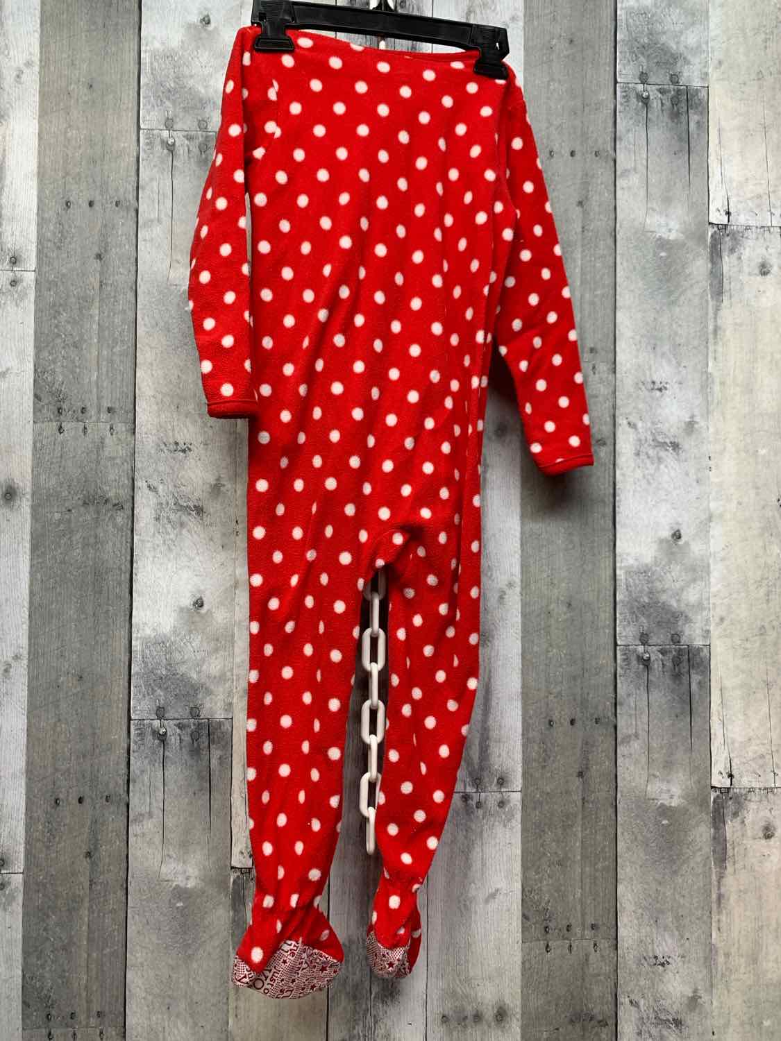 Size 4T Red Print Just One You Footy PJs