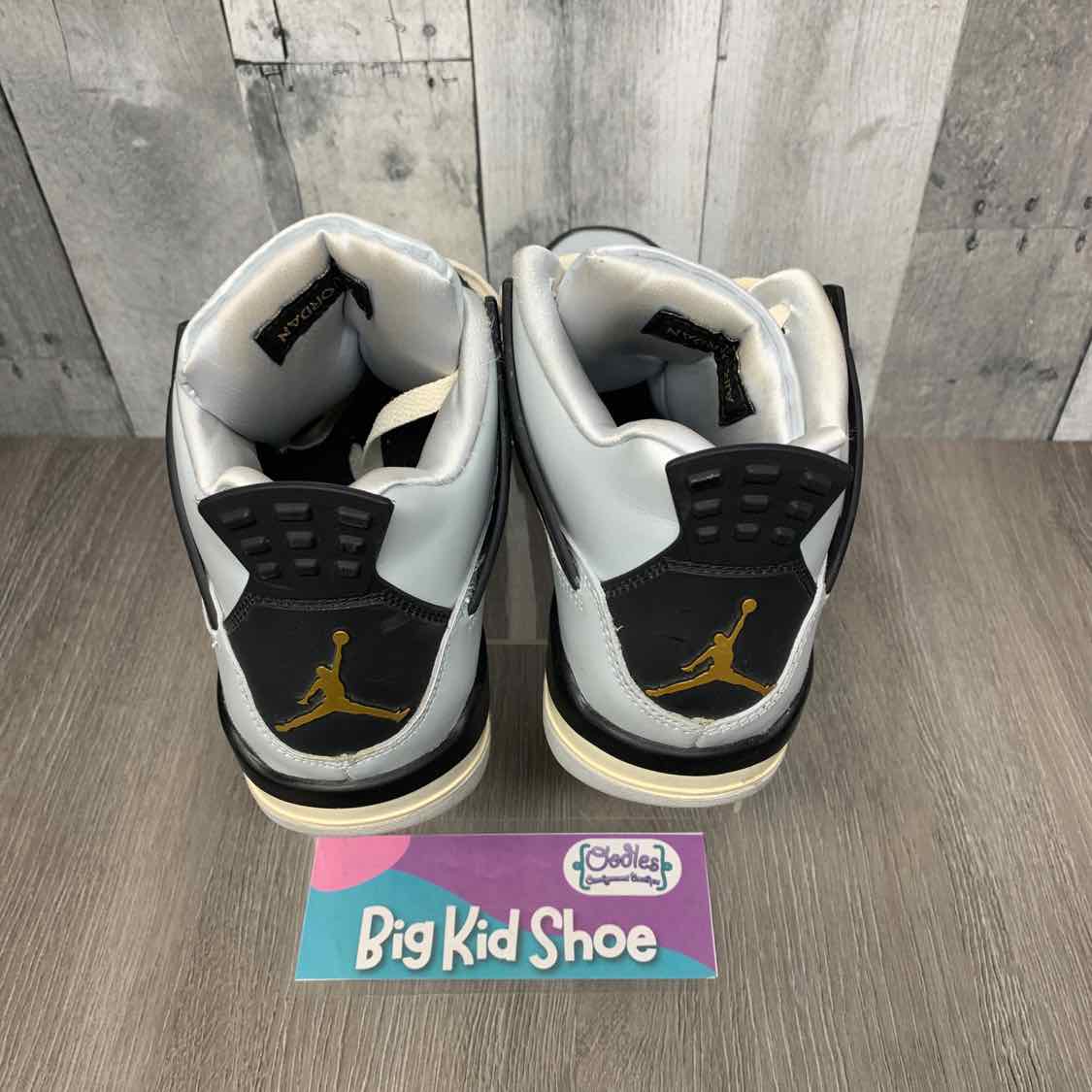 Size 5.5 Silver/Black Sport Brand Sneakers
