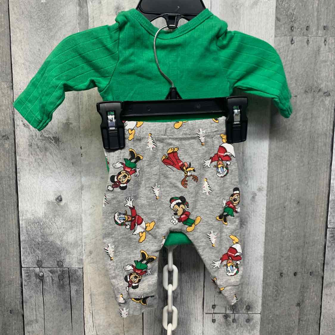 Size Newborn Green Disney Shirt/Pants