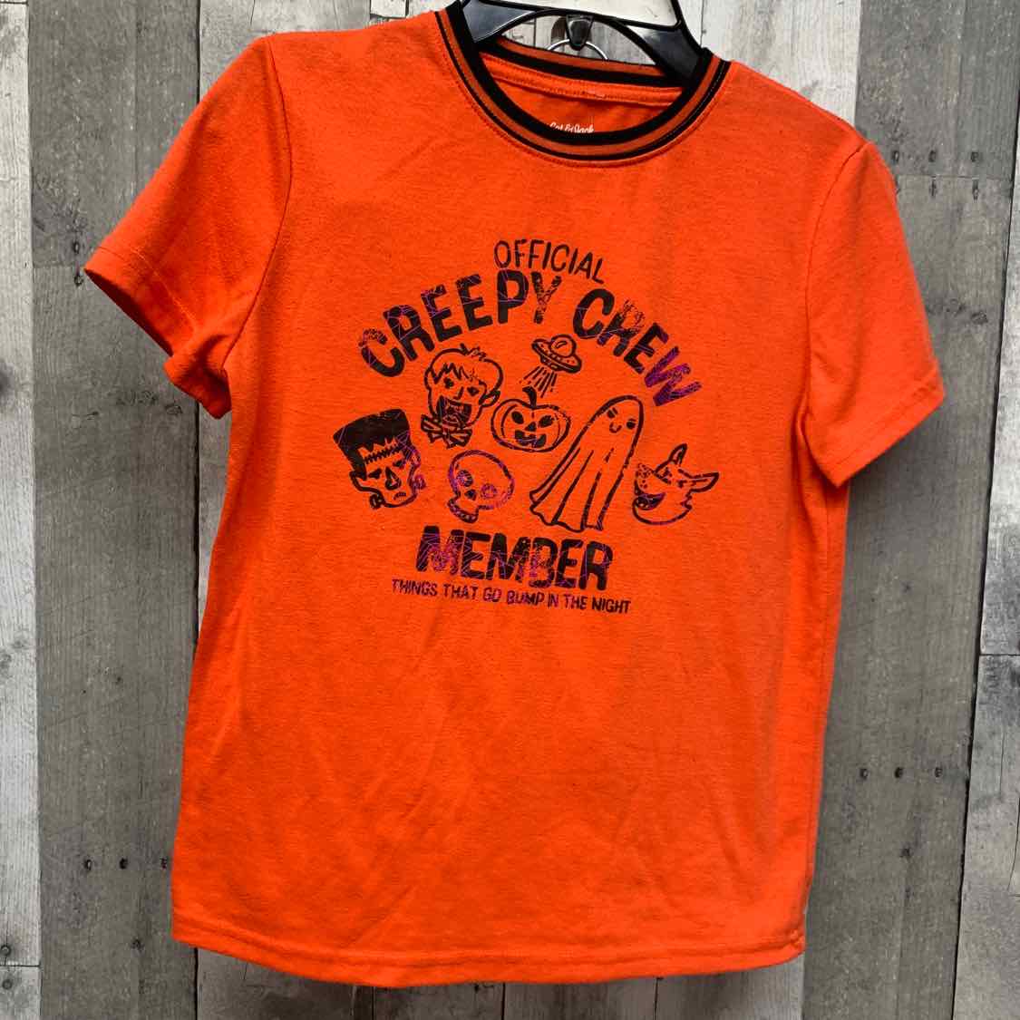 Size 8 Orange/Black Cat & Jack 2pc PJs
