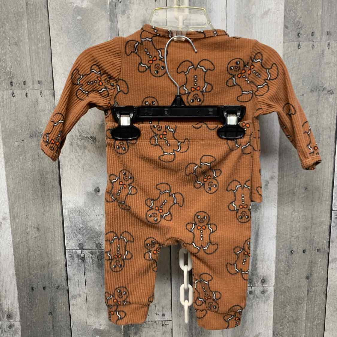 Size 3-6 Months Brown Plaid Cat & Jack Shirt/Pants