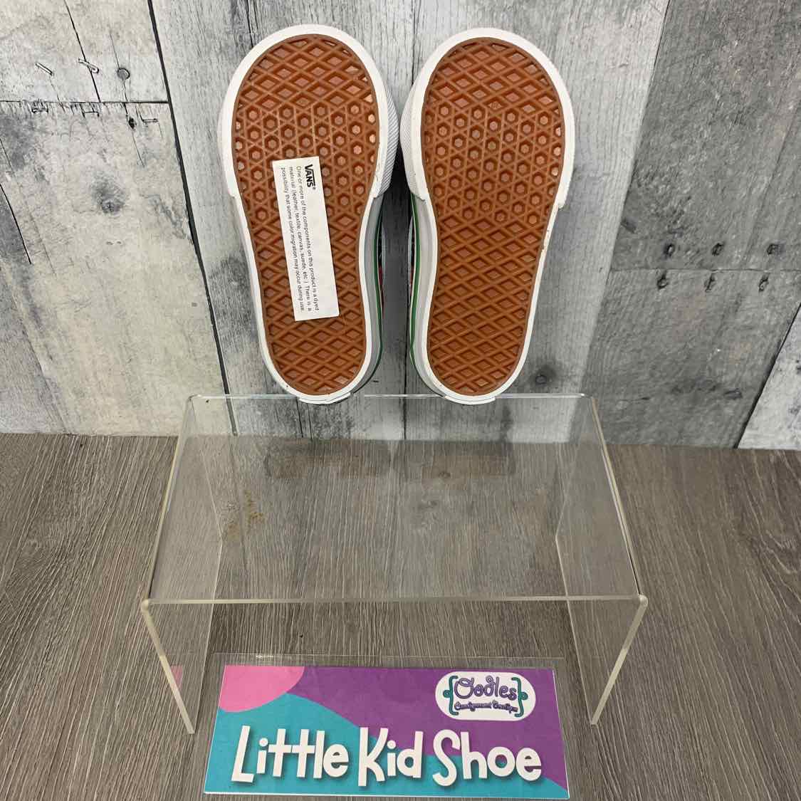 Size 5 Green/Black Vans Sneakers