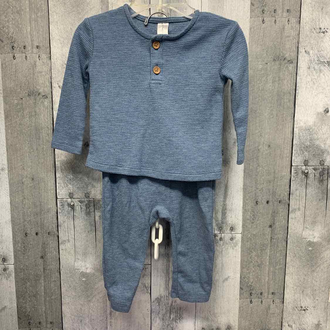 Size 12 Months Blue Modern Moments by Gerber Shirt/Pants