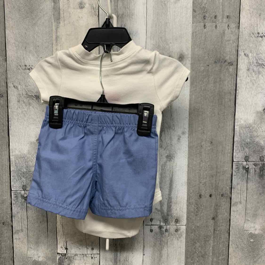 Size 6 Months Gray/Blue Carter's Shirt/Shorts
