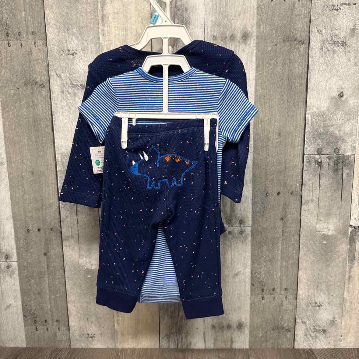 Size 6 Months Navy/Blue Carter's Shirt/Pants