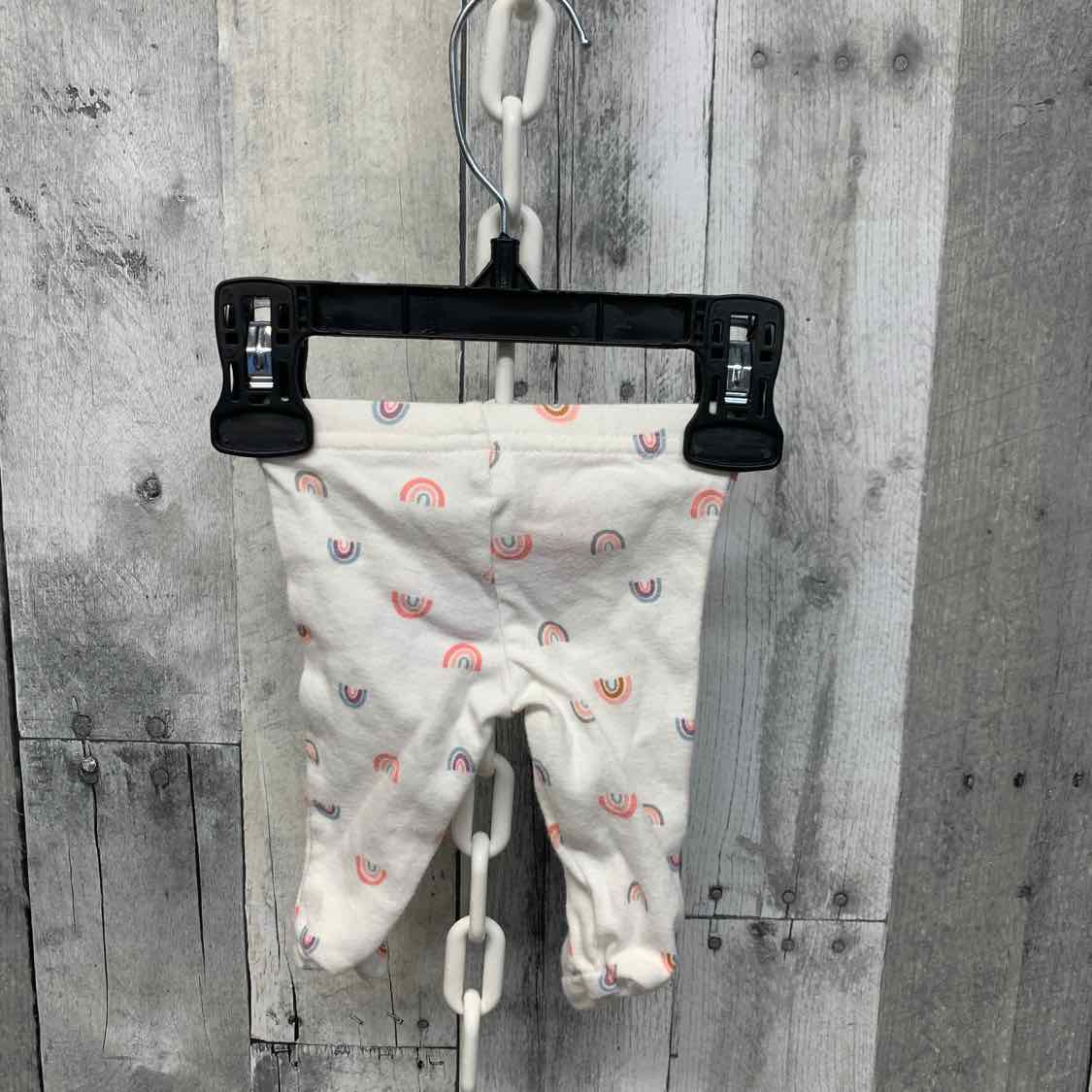 Size Preemie White Print Child of Mine Athletic Pants