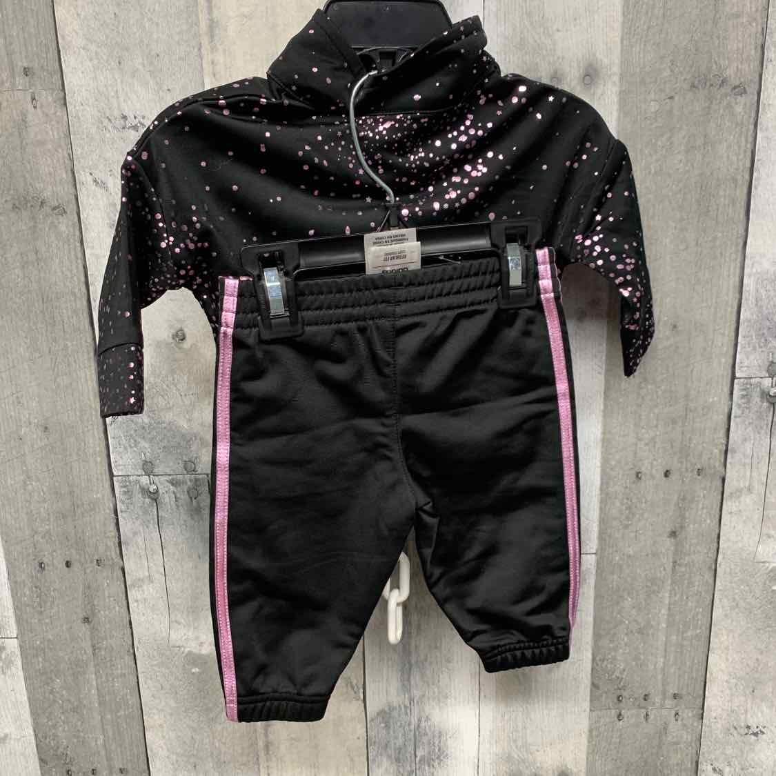 Size 3 Months Black/Pink Sport Brand Jacket/Pants