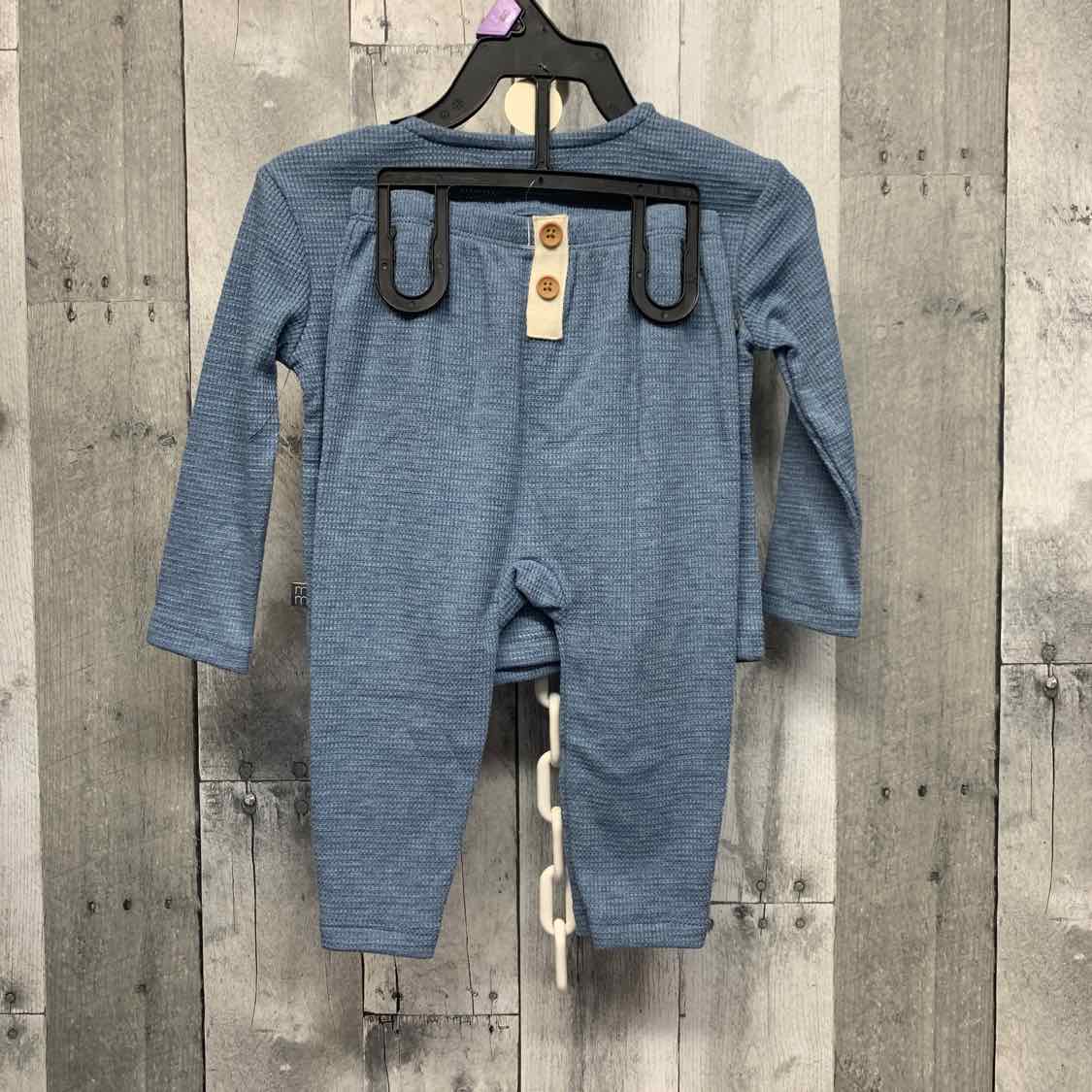 Size 12 Months Blue Modern Moments by Gerber Shirt/Pants