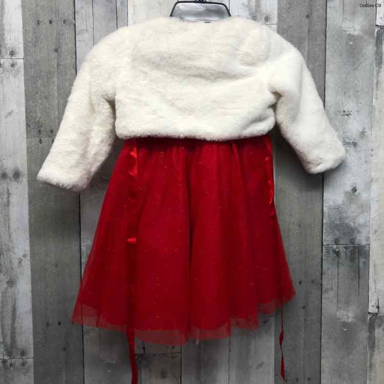 Size 3T Red Rare Editions 2pc Dress