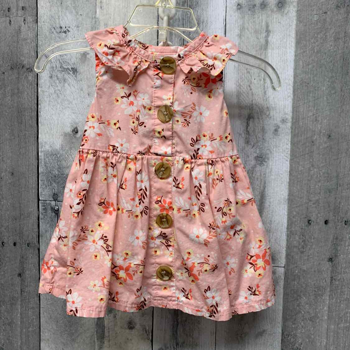 Size 3-6 Months Pink Floral Print Little Lass Dress