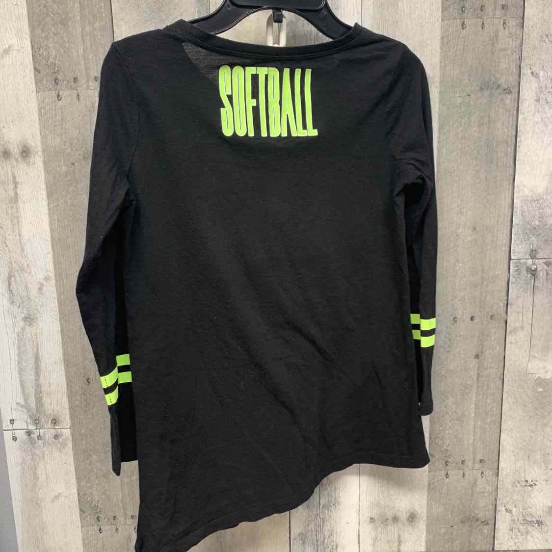 Size 8 Black/Green Justice Long Sleeve Shirt