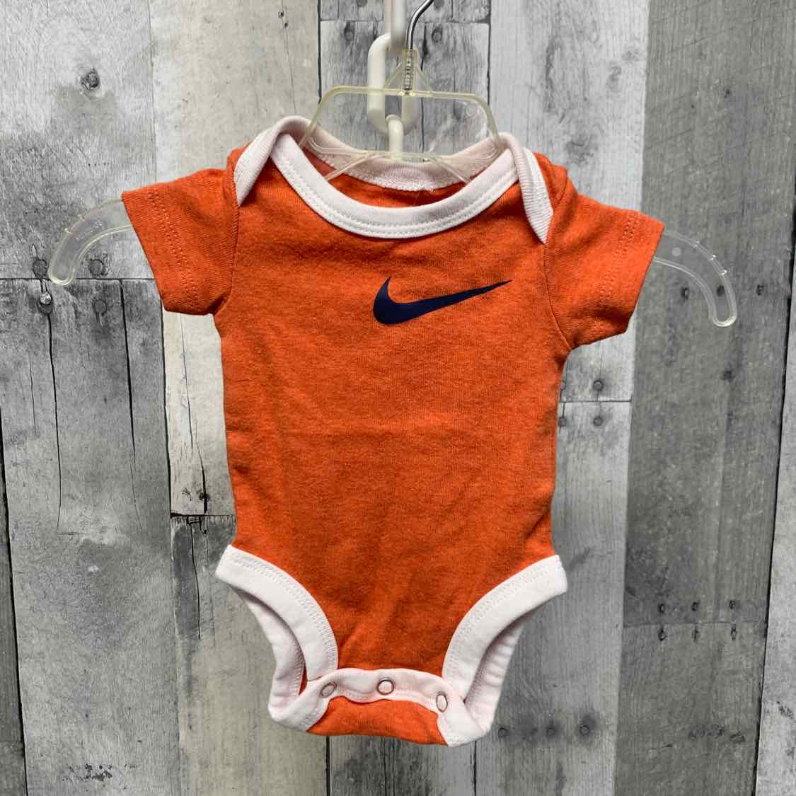 Size Newborn Orange/White Sport Brand Bodysuit