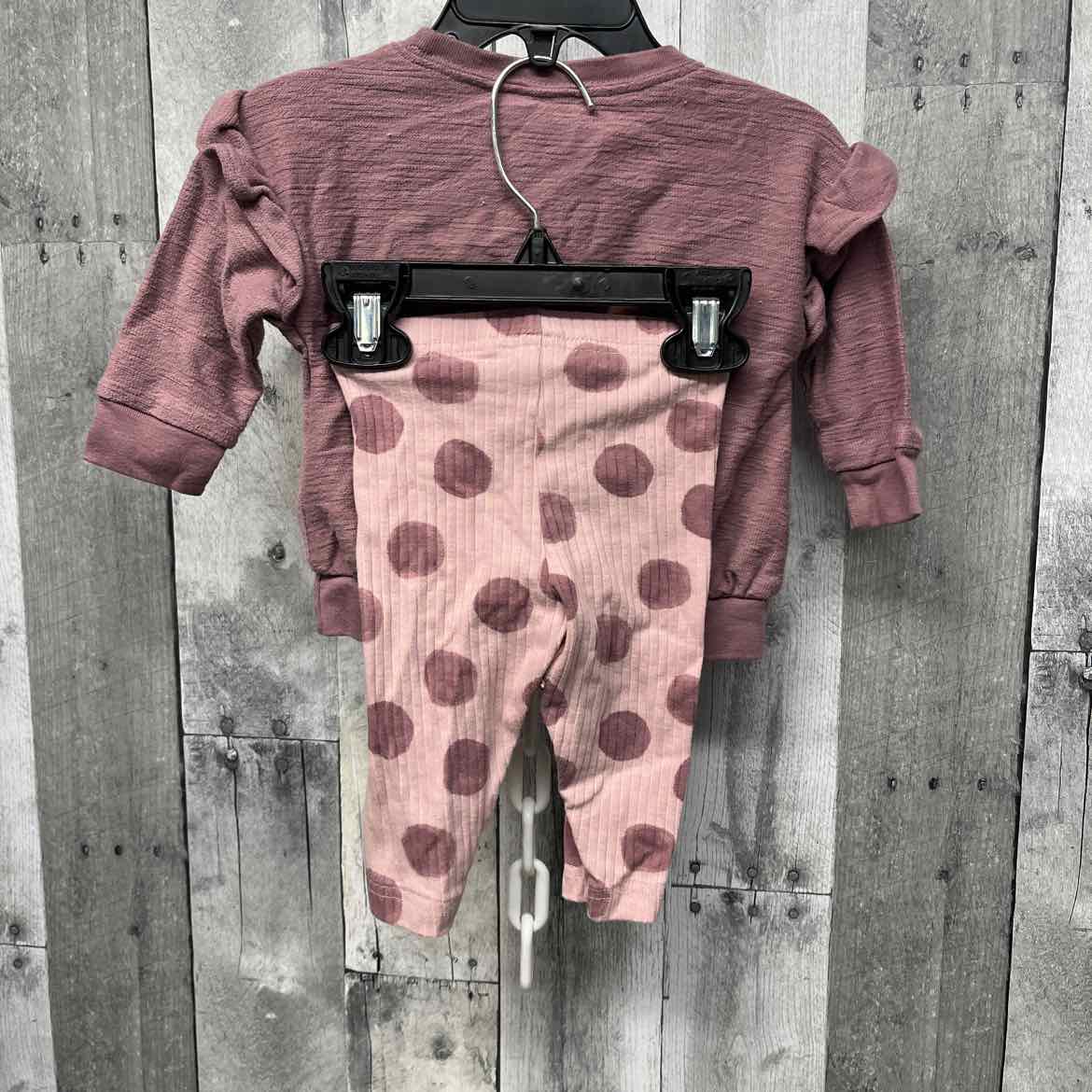 Size 6 Months Purple Just One You Shirt/Leggings
