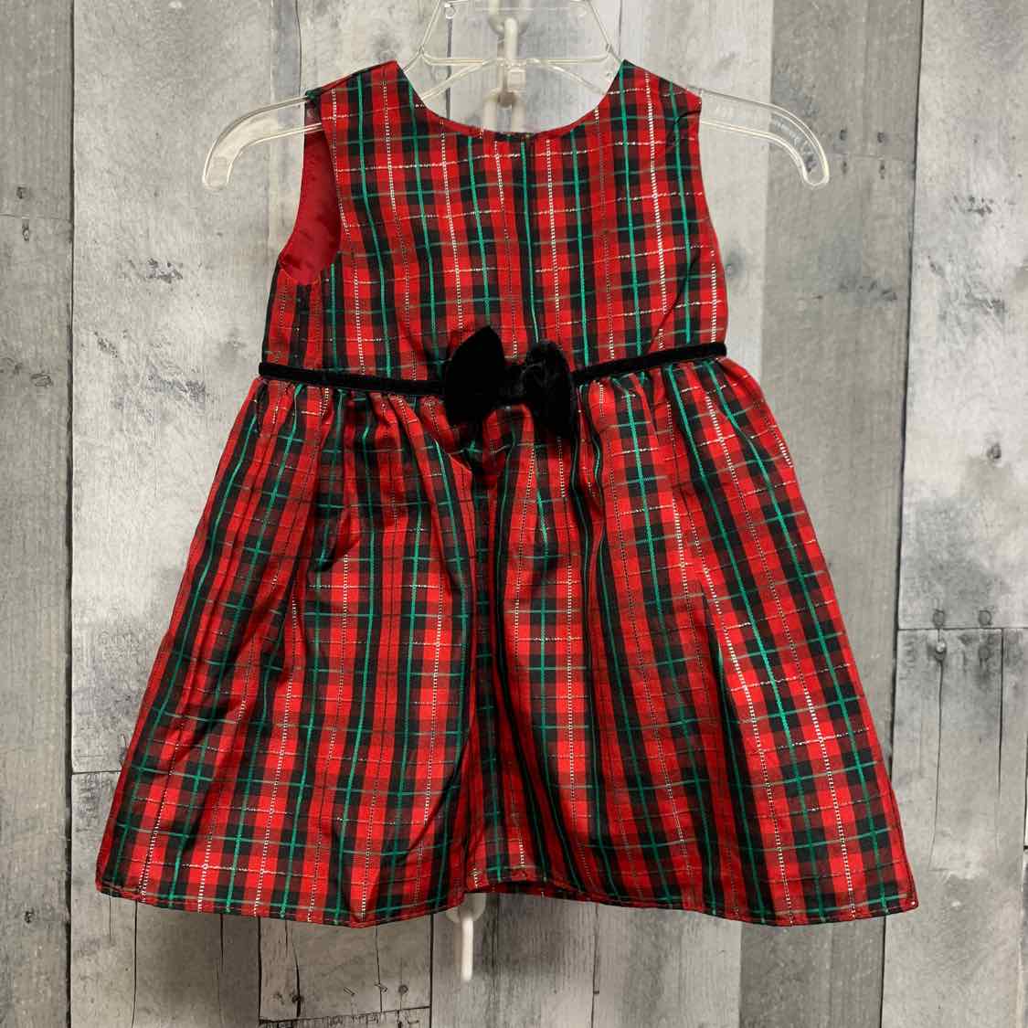 Size 12 Months Red Plaid George Dress
