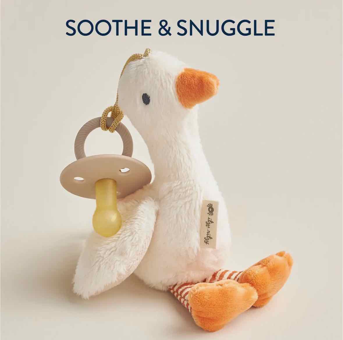 Itzy Ritzy Bitzy Pal Natural Rubber Pacifier & Stuffed Animal - More Options - OodlesCB