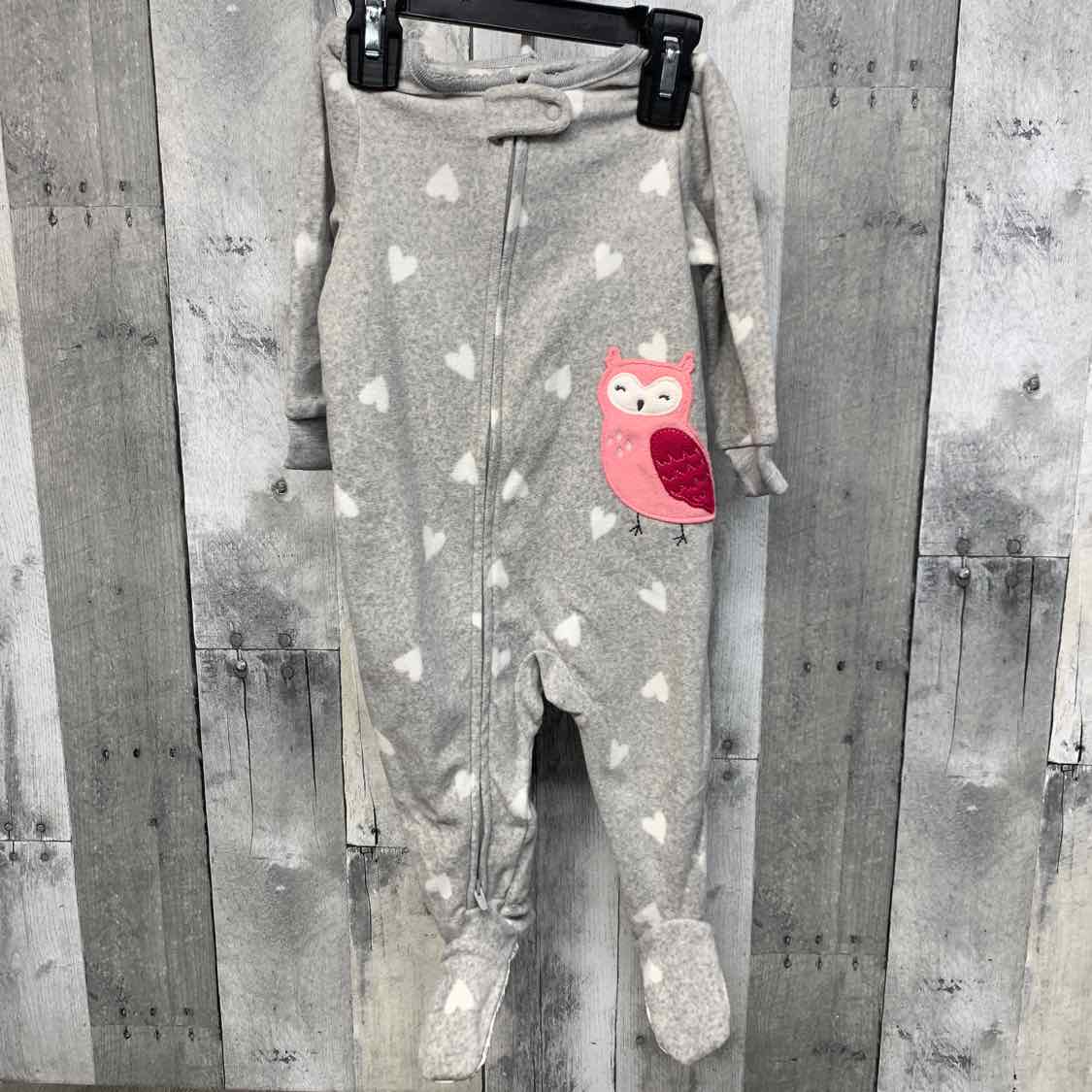 Size 9 Months Gray/White Carter's Footy PJs