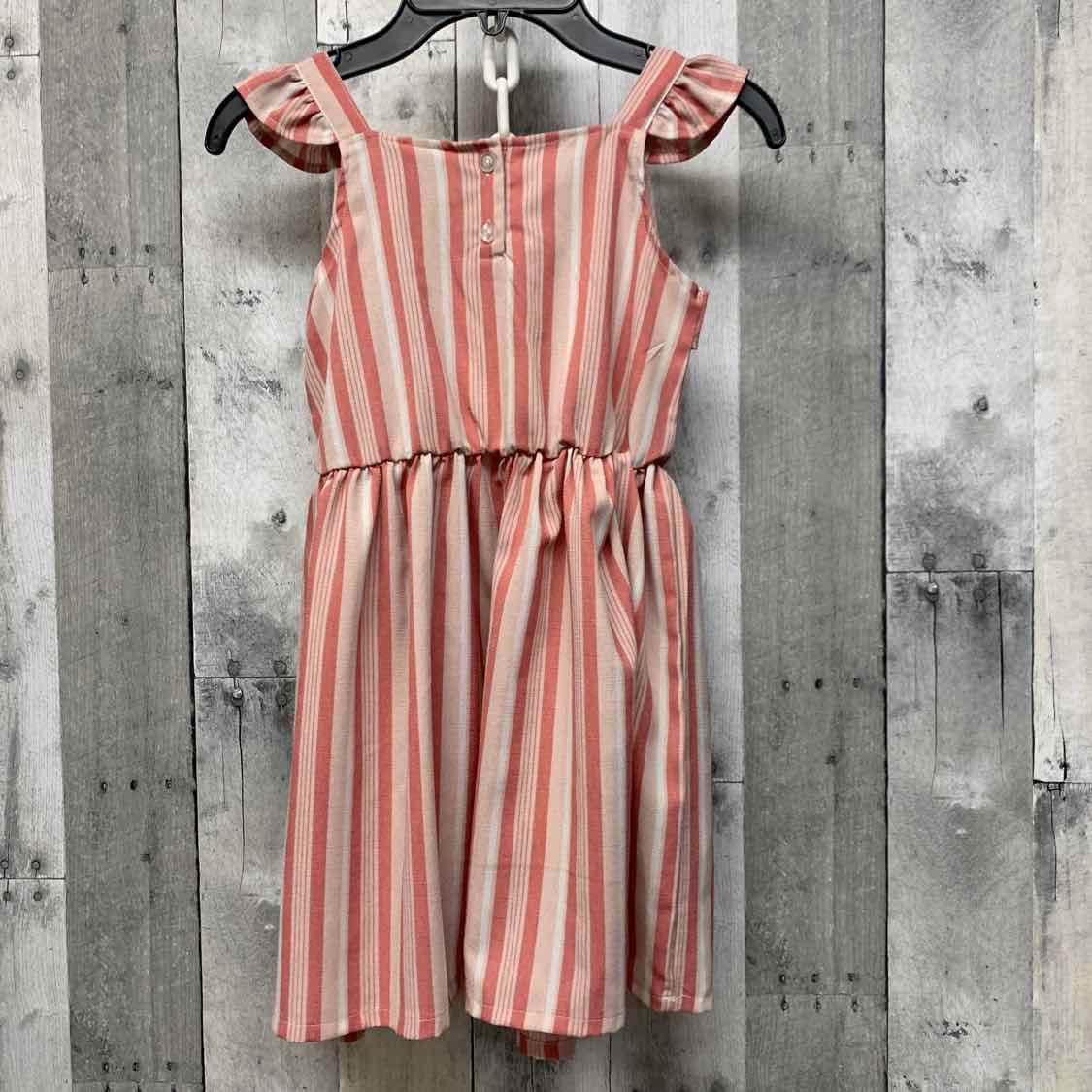 Size 6X Pink Striped Little Lass Dress