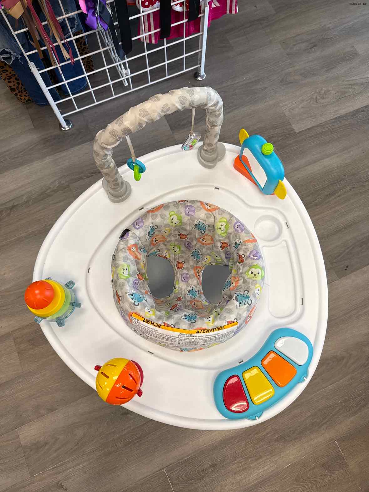 Baby Trend White/Blue Exersaucer