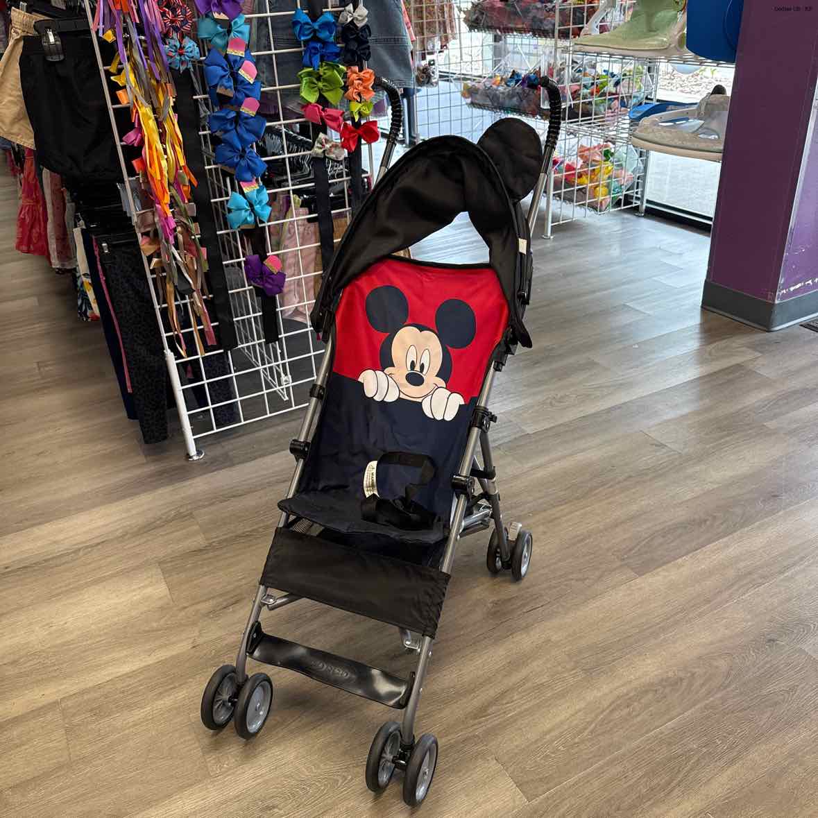Cosco Black/Red Mickey Mouse Umbrella Stroller