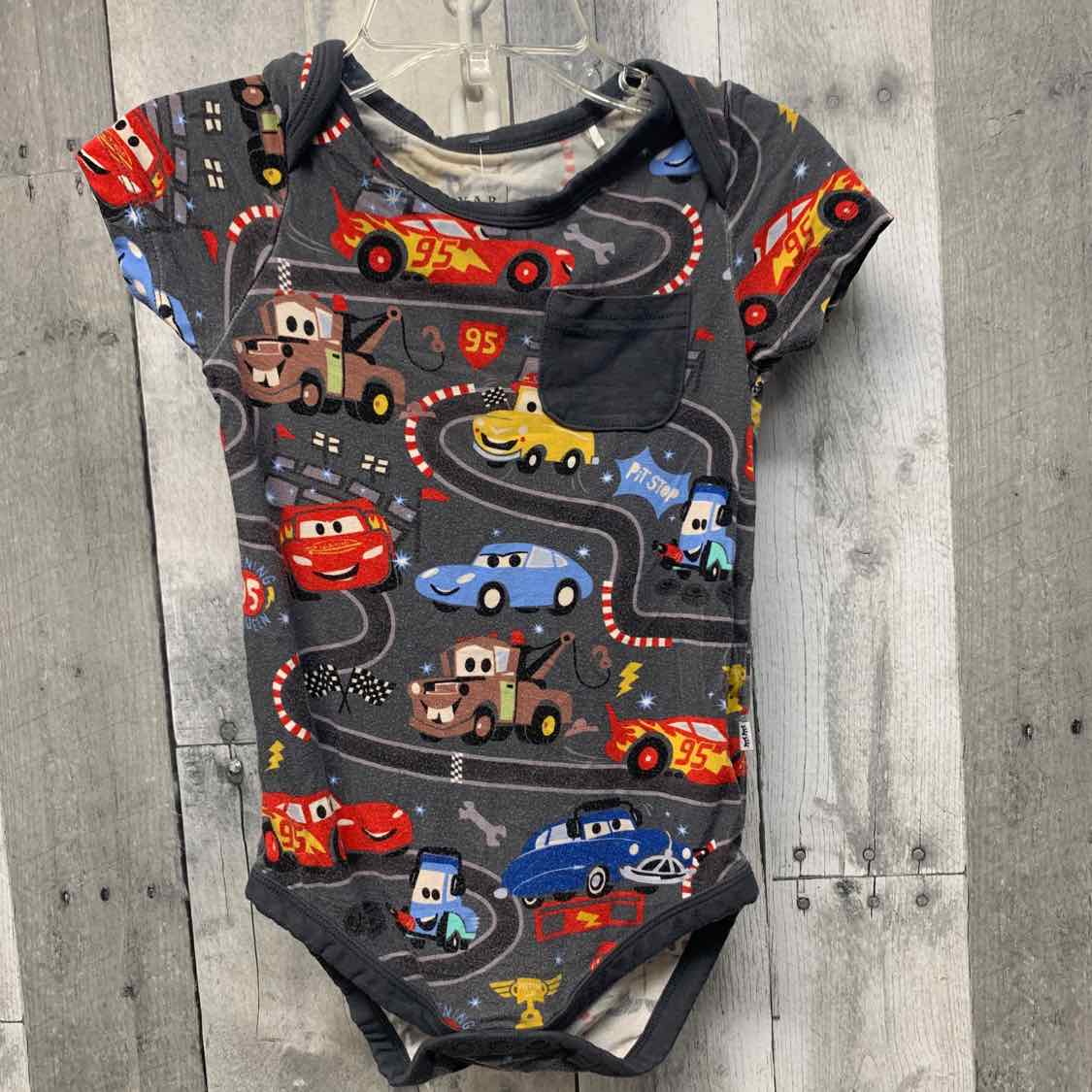 Size 12-18 Months Gray Print Little Sleepies Bodysuit