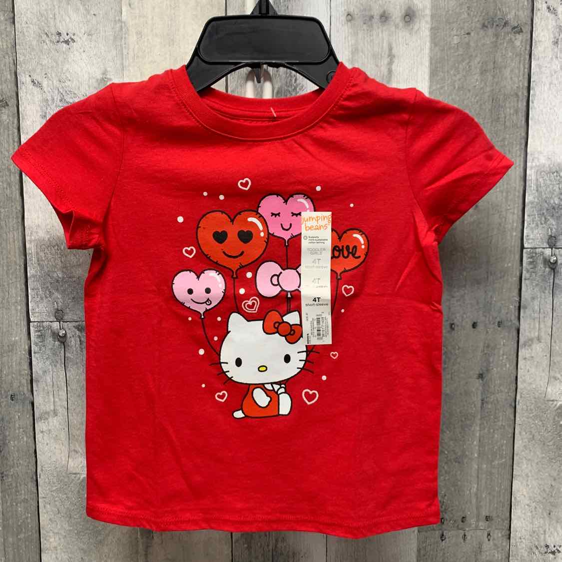 Size 4T Red Graphic Jumping Beans T Shirt