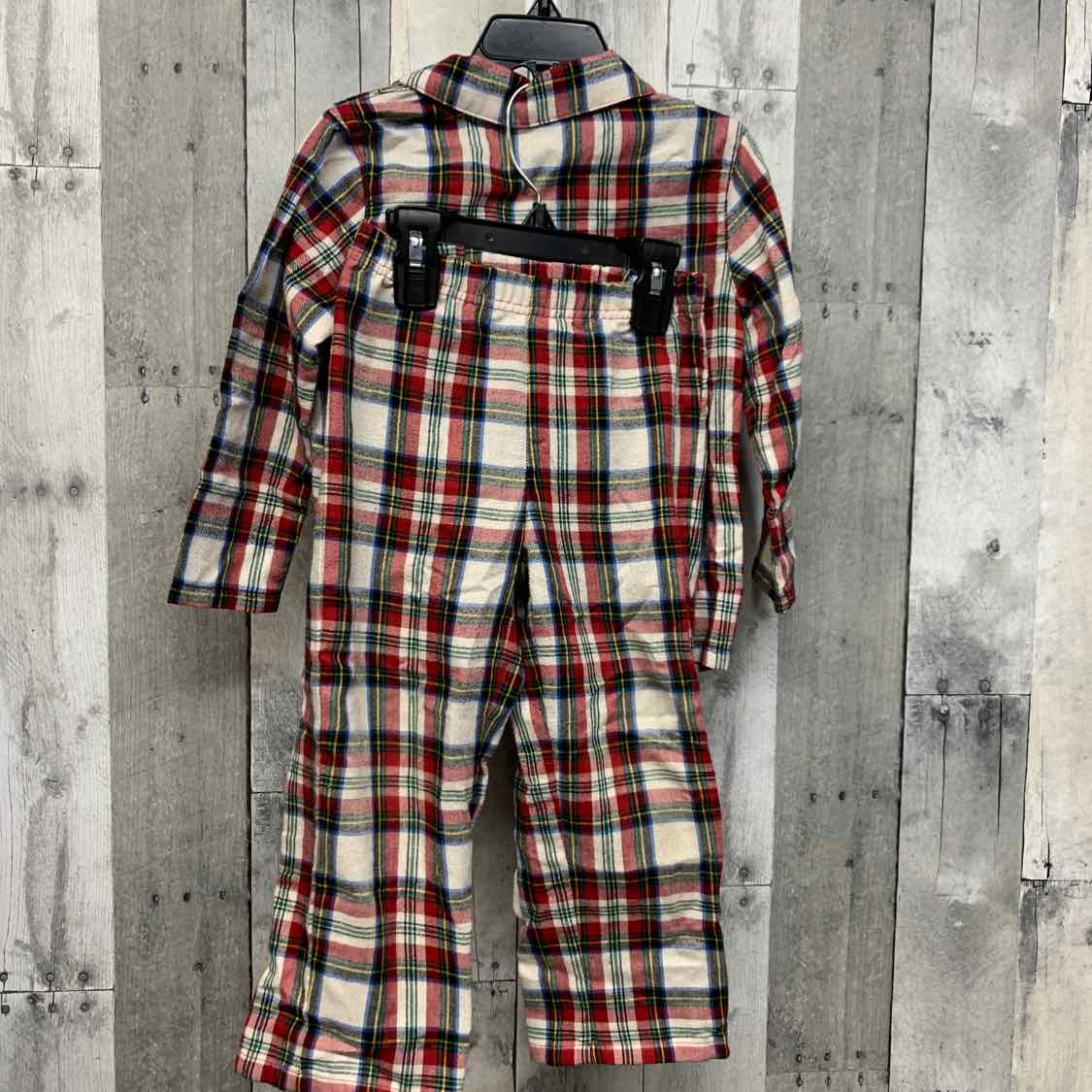 Size 3T Red Plaid Old Navy 2pc PJs