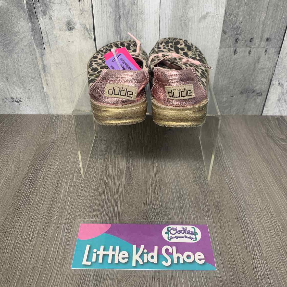 Size 11 Pink/Tan Hey Dude Loafers