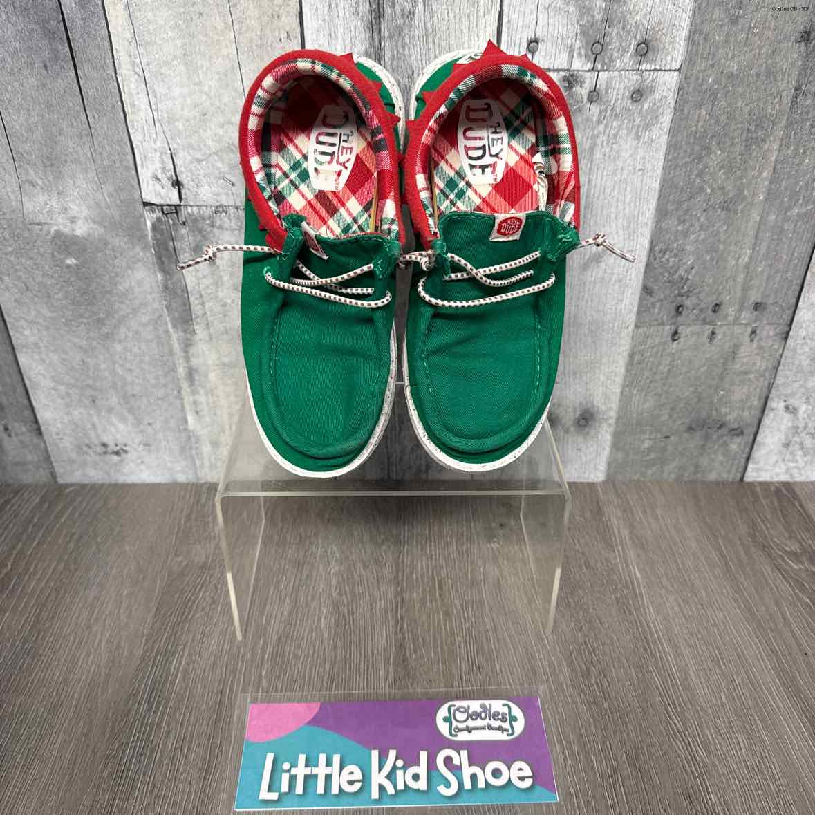 Size 13 Green Hey Dude Loafers