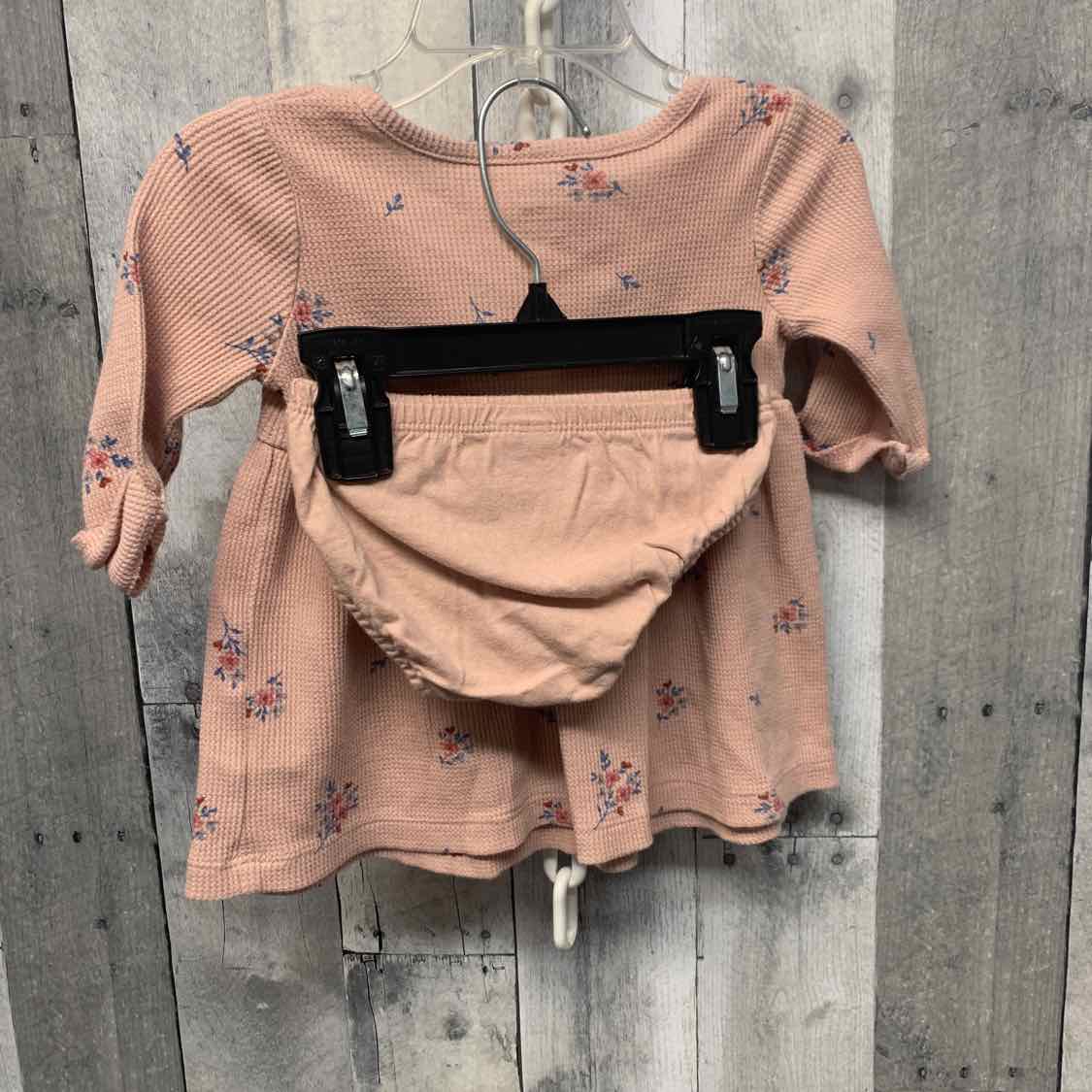 Size 6 Months Pink Floral Print Carter's 2pc Dress