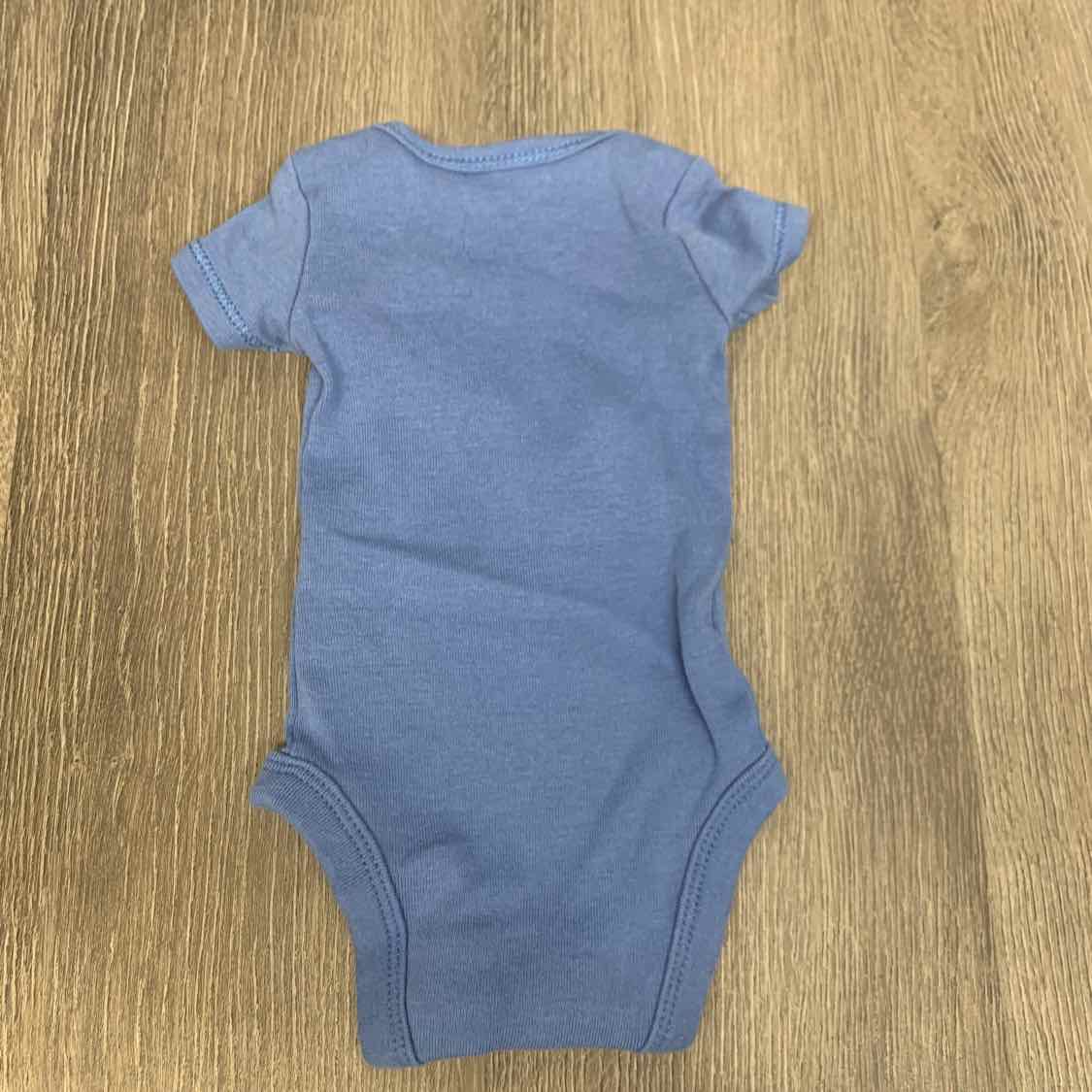 Size Preemie Blue/White Carter's Bodysuit