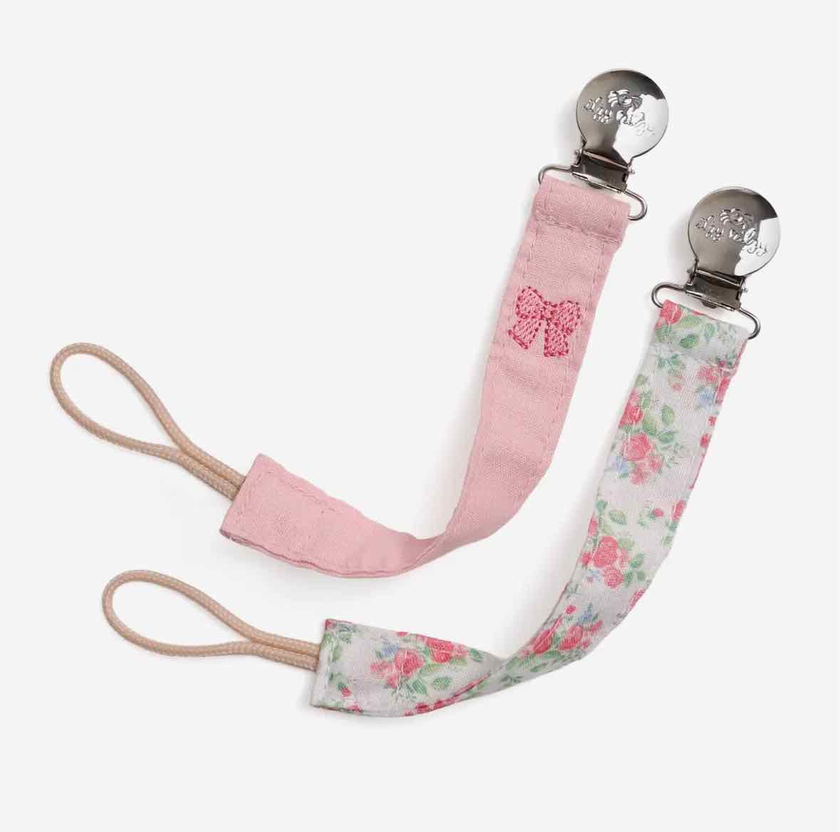 2pk Itzy Clip Fabric Pacifier Strap - More Options - OodlesCB