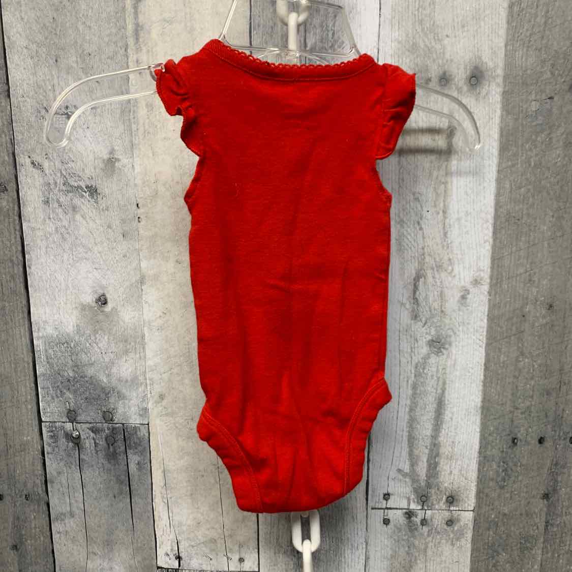 Size Newborn Red Just One You Bodysuit