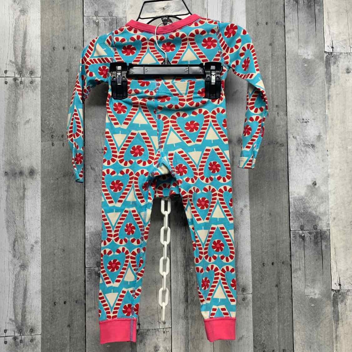 Size 4 Blue/Red Hanna Andersson 2pc PJs - OodlesCB