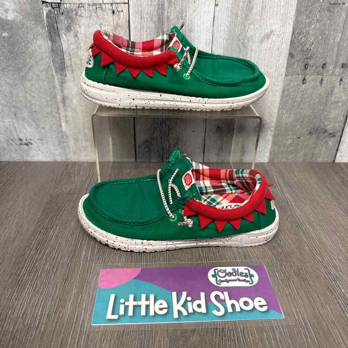 Size 13 Green Hey Dude Loafers