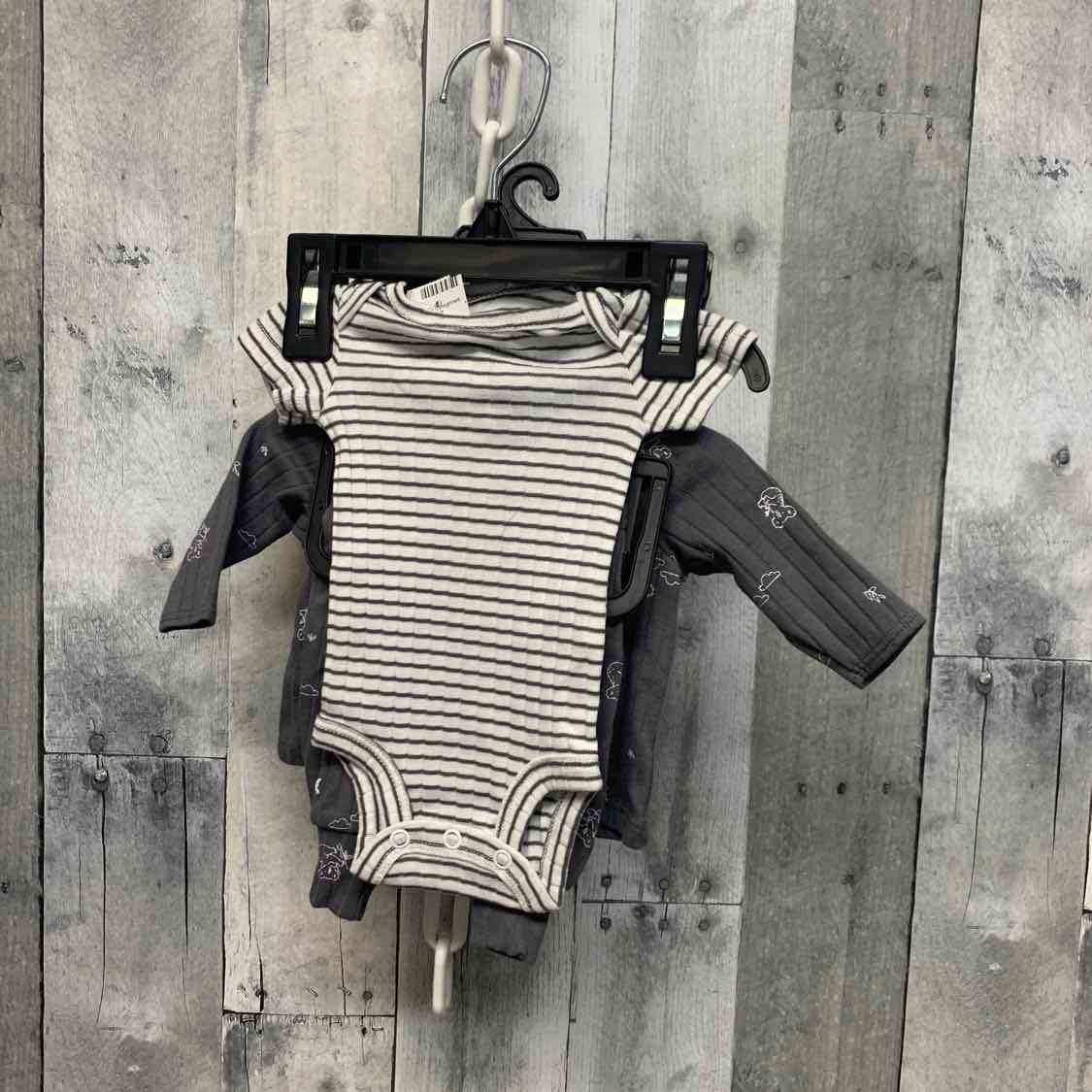 Size Preemie Gray/White Child of Mine Shirt/Pants