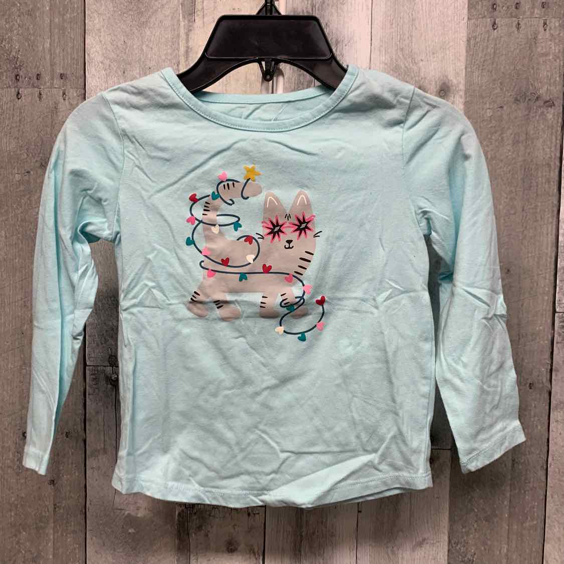 Size 5T Blue Okie Dokie Long Sleeve Shirt