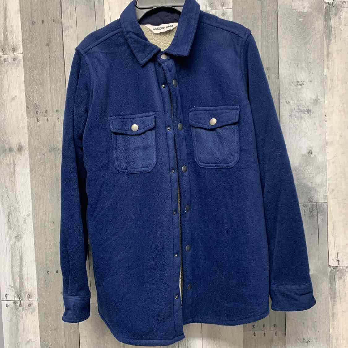 Size 14/16 Navy Lands' End Light Jacket
