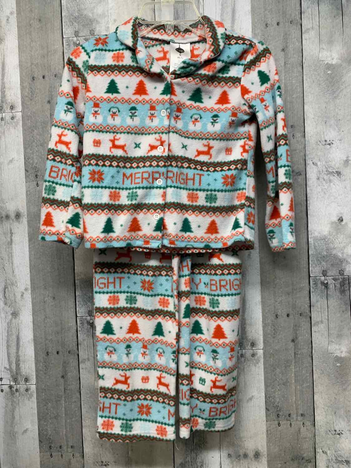 Size Small Blue/Red Holiday Brands 2pc PJs