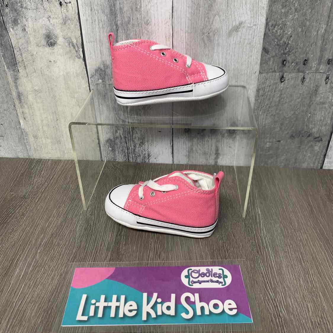 Size 3 Pink Converse Soft Sole Shoes