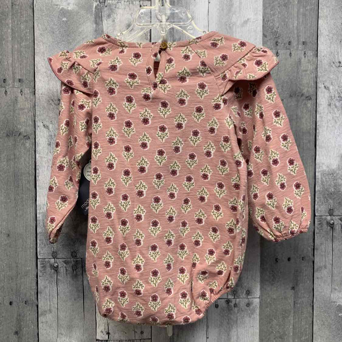 Size 18 Months Pink Floral Print Modern Moments by Gerber Romper