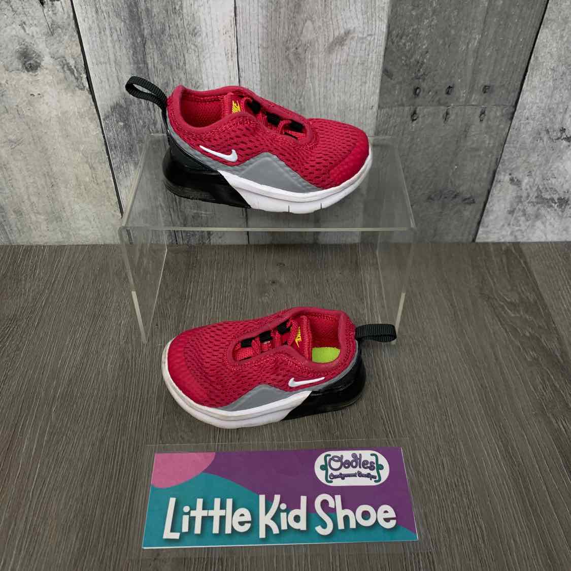 Size 4 Pink/Black Sport Brand Sneakers - OodlesCB