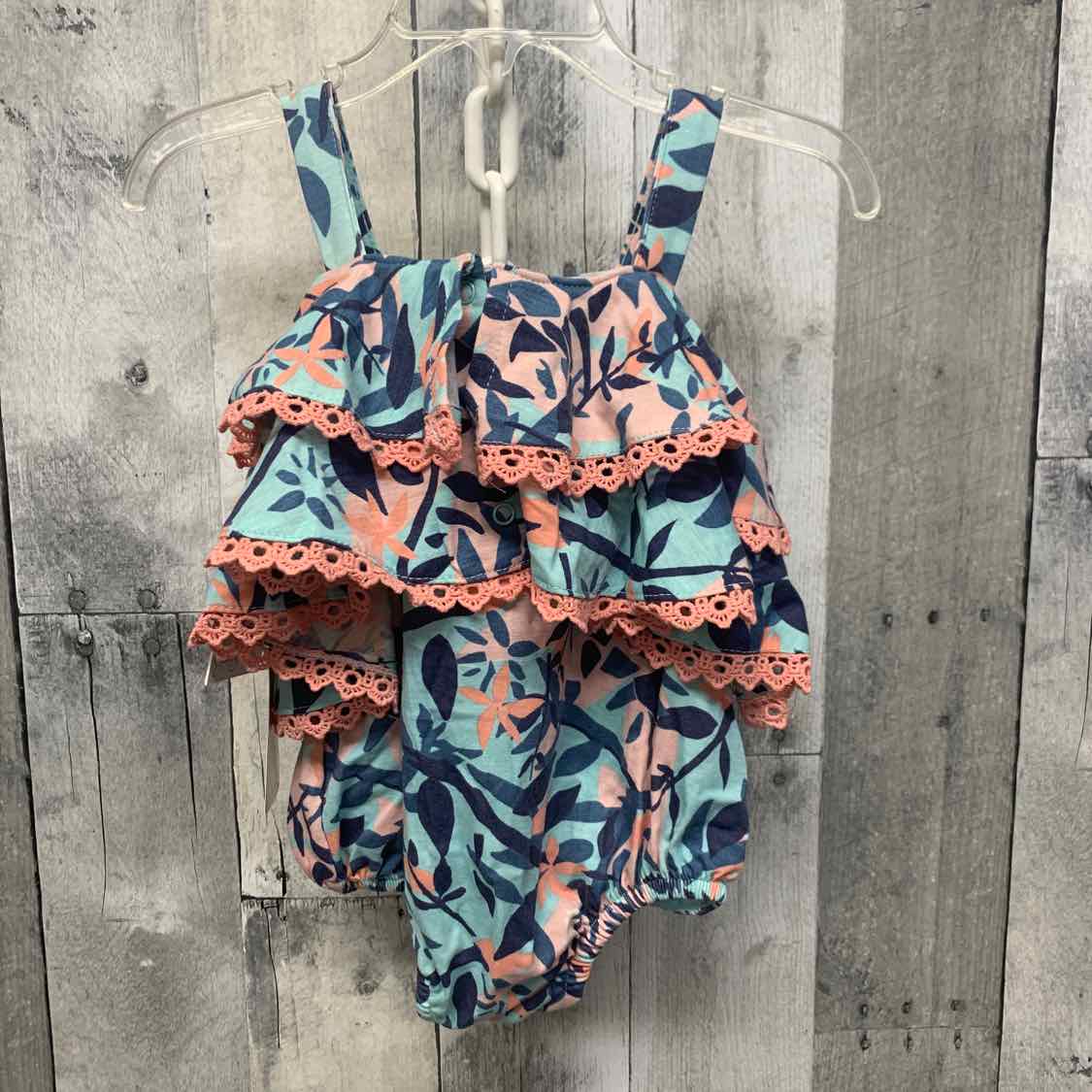Size 12 Months Blue/Pink Jessica Simpson Romper