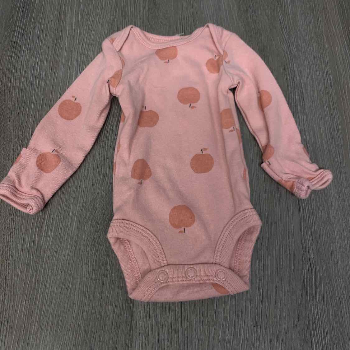 Size Preemie Pink Print Carter's Bodysuit